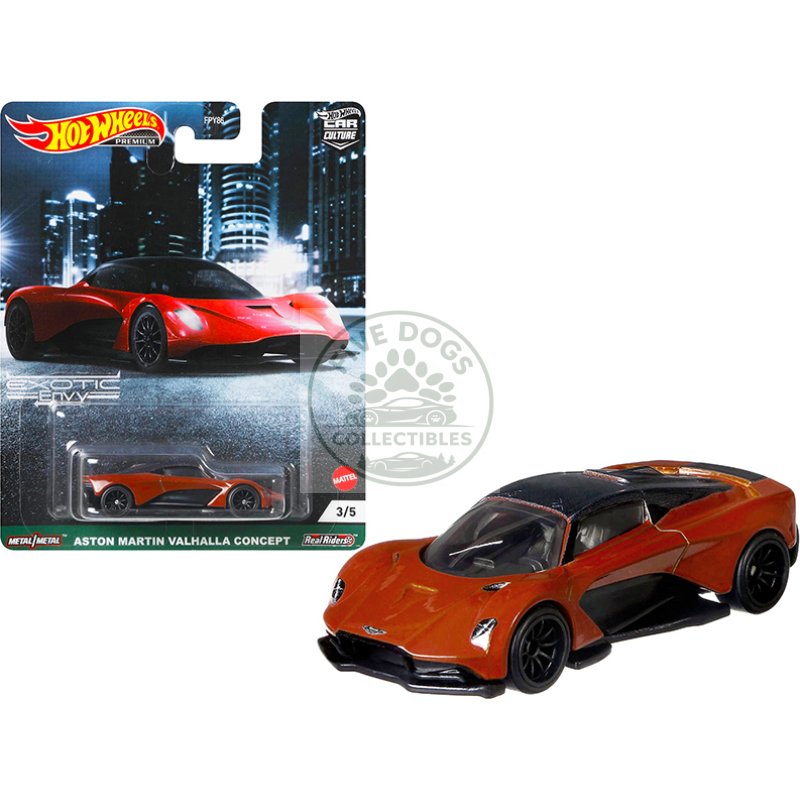 aston martin valhalla concept "exotic envy" series diecast model car by hot wheels