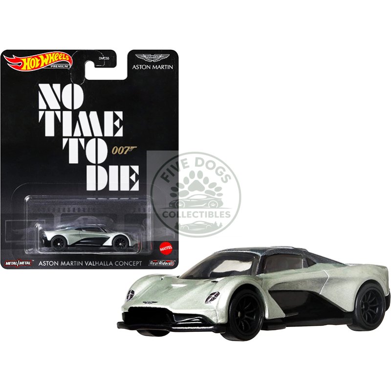 aston martin valhalla concept light green metallic with dark green top (james bond 007) "no time to die" (2021) movie diecast model car by hot wheels