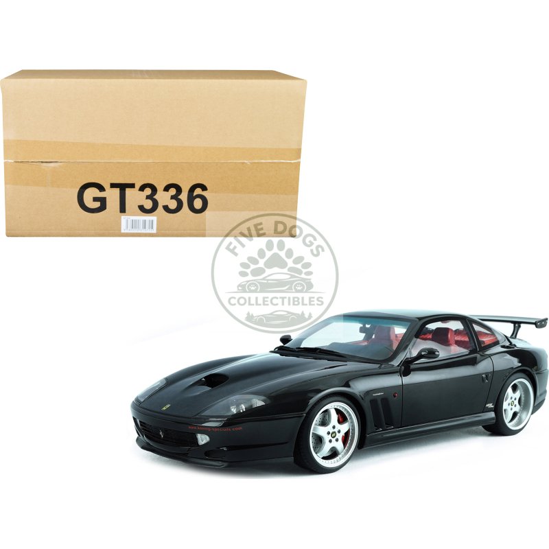 1997 ferrari 550 "koenig special" black with red interior 1/18 model car by gt spirit