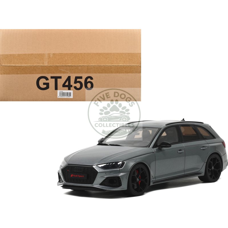 audi rs 4 competition gray metallic 1/18 model car by gt spirit