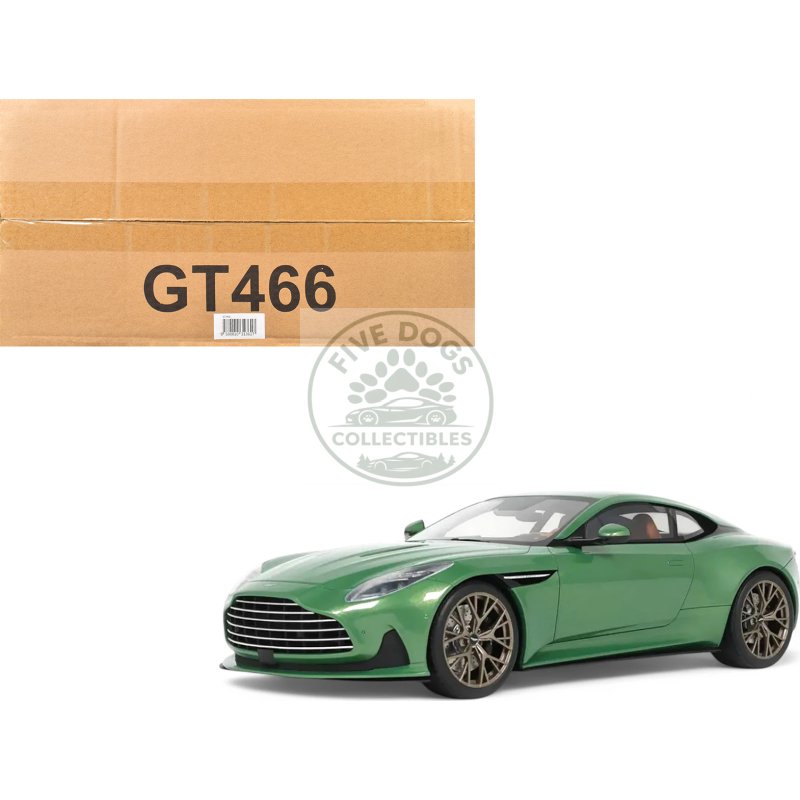 2023 aston martin db12 green metallic 1/18 model car by gt spirit