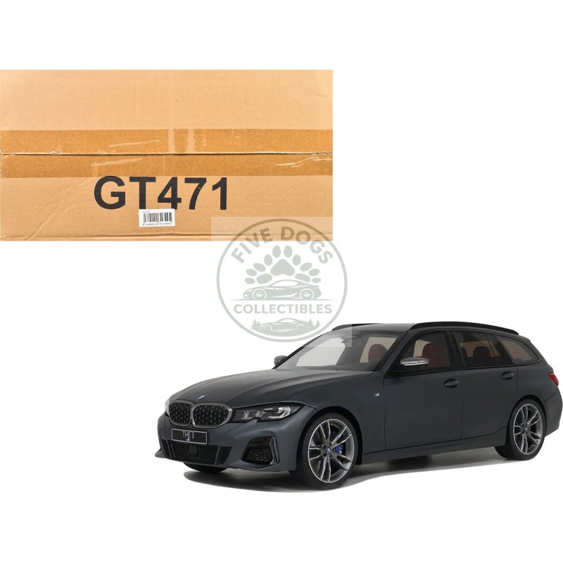 2019 bmw m340i xdrive m gray metallic 1/18 model car by gt spirit