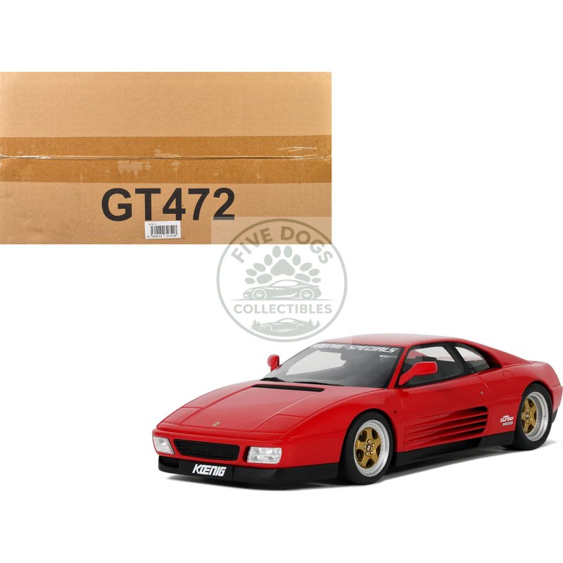 1994 koenig specials 348 twin turbo red 1/18 model car by gt spirit