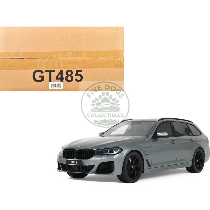 2023 bmw 530e xdrive m silver metallic 1/18 model car by gt spirit