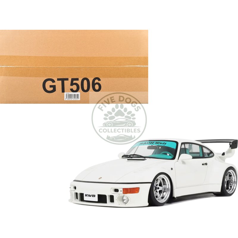 2023 rwb rwba slant nose 964 grand prix white 1/18 model car by gt spirit