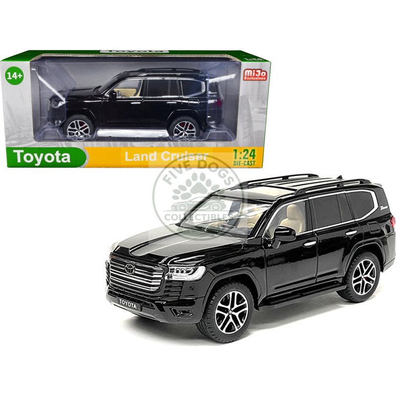 toyota land cruiser black metallic 1/24 diecast model car