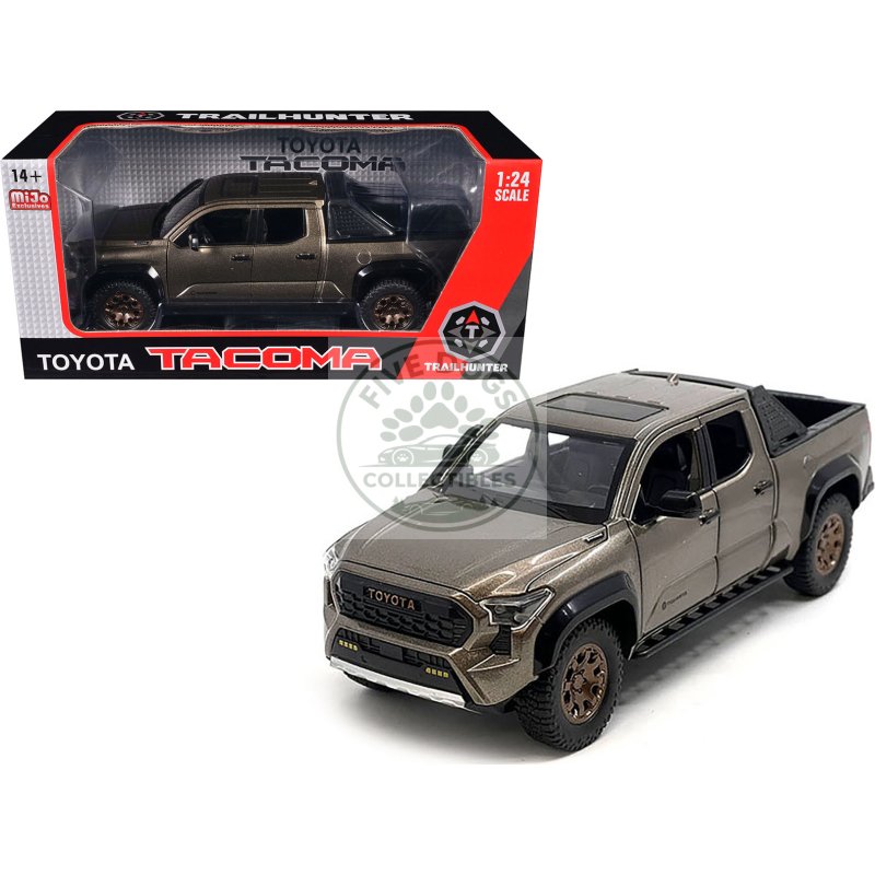 2024 toyota tacoma trailhunter edition pickup truck bronze metallic 1/24 diecast model car