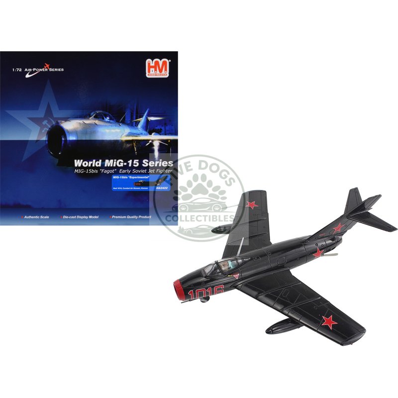mikoyan gurevich mig 15bis fighter aircraft "experimental combat air museum kansas" "air power series" 1/72 diecast model by hobby master