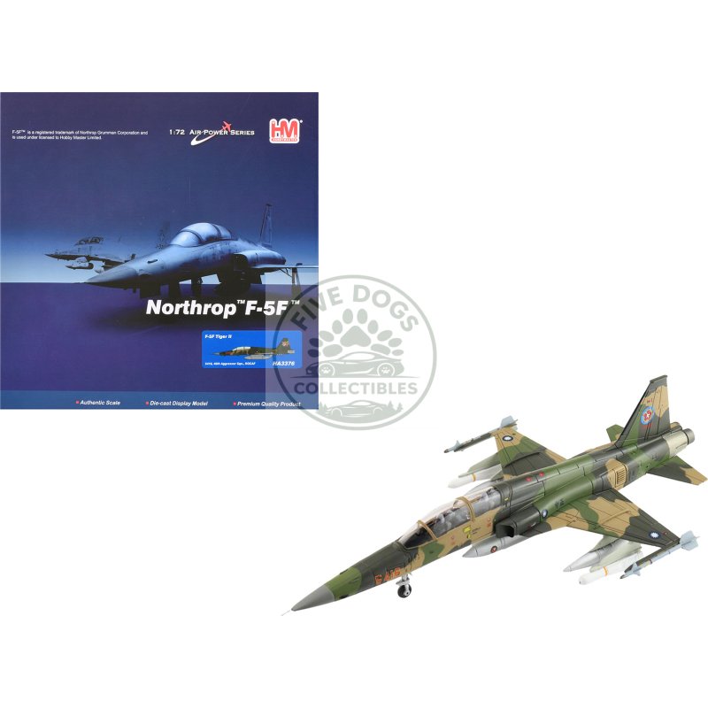 northrop f 5f tiger ii aircraft "46th aggressor squadron 7th flight training wing" republic of china air force "air power series" 1/72 diecast model by hobby master