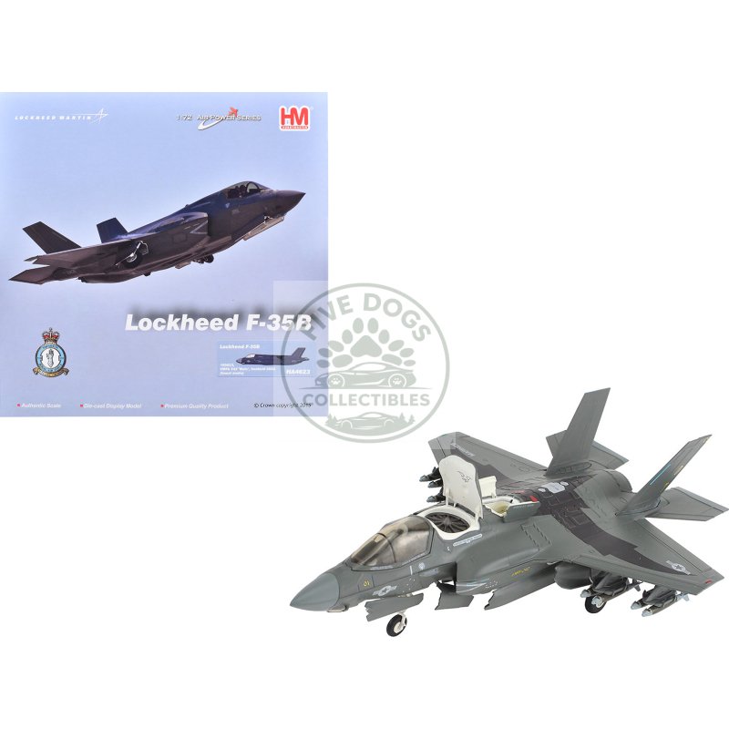 lockheed f 35b lightning ii aircraft (beast mode) "169623 vmfa 242 bats iwakuni japan" (2024) united states marine corps "air power series" 1/72 diecast model by hobby master