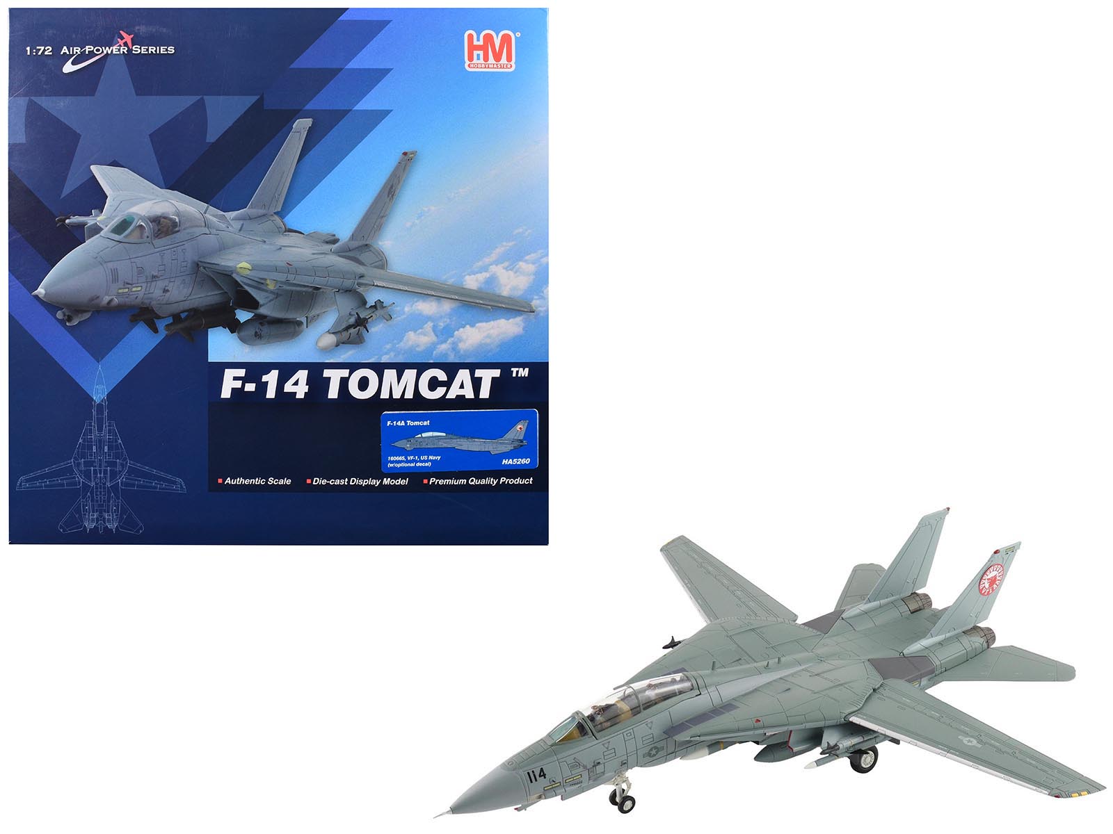 grumman f 14a tomcat fighter aircraft "vf 1 (with optional decals)" united states navy "air power series" 1/72 diecast model by hobby master grumman f 14a tomcat fighter aircraft "vf 1 (with optional decals)" united states navy "air power series" 1/72 diecast model by hobby master
