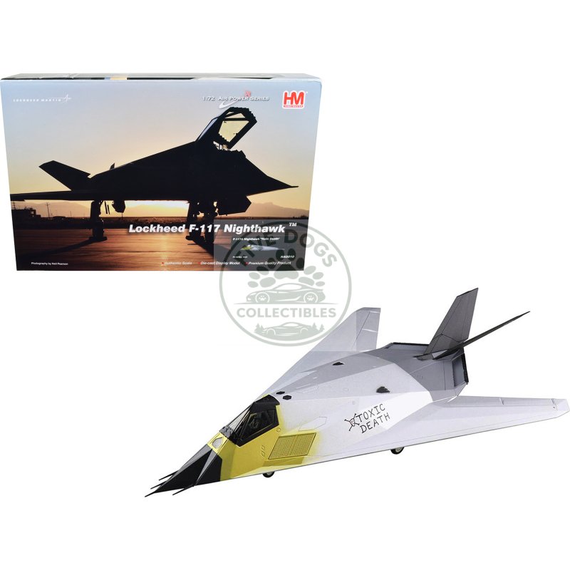 lockheed f 117a nighthawk stealth aircraft "toxic death" (1991) "air power series" 1/72 diecast model by hobby master