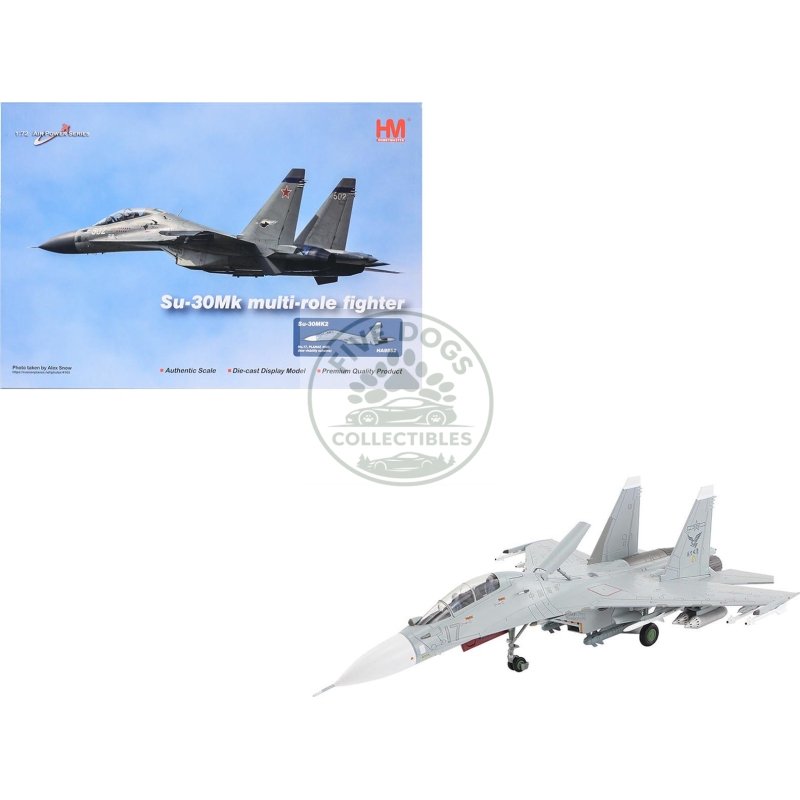 sukhoi su 30mk2 flanker g fighter aircraft "white 17 china" (2022) people's liberation army naval air force (planaf) "air power series" 1/72 diecast model by hobby master