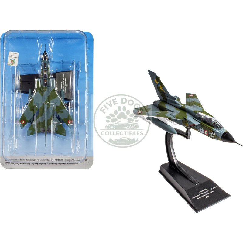 panavia tornado ids aircraft "156 gruppo 'le linci' 36 stormo" (1990) aeronautica militare italiana (italian air force) 1/100 diecast model by hachette collections