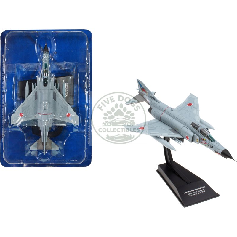 mitsubishi f 4ej kai super phantom ii fighter aircraft "302nd squadron 83rd air wing tactical air meet" (2001) japan air self defense force 1/100 diecast model by hachette collections