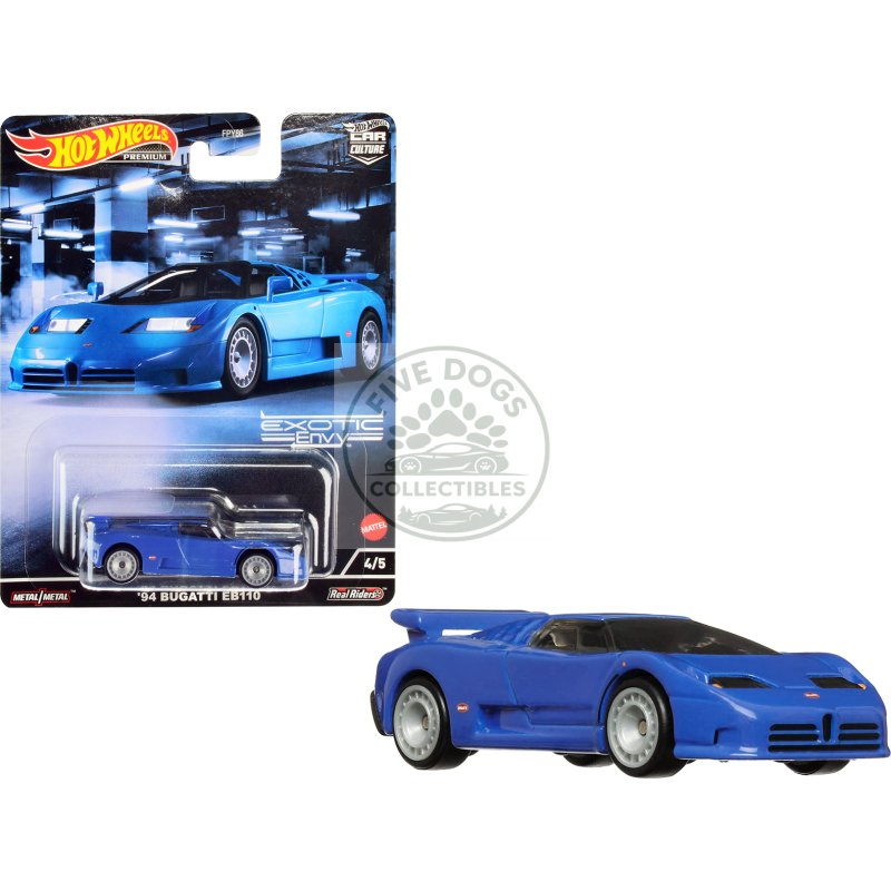 1994 bugatti eb110 blue "exotic envy" series diecast model car by hot wheels
