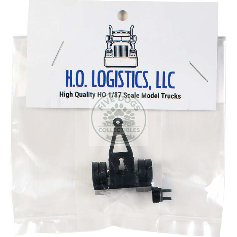 trailer dolly black kit 1/87 (ho) plastic model car by ho logistics