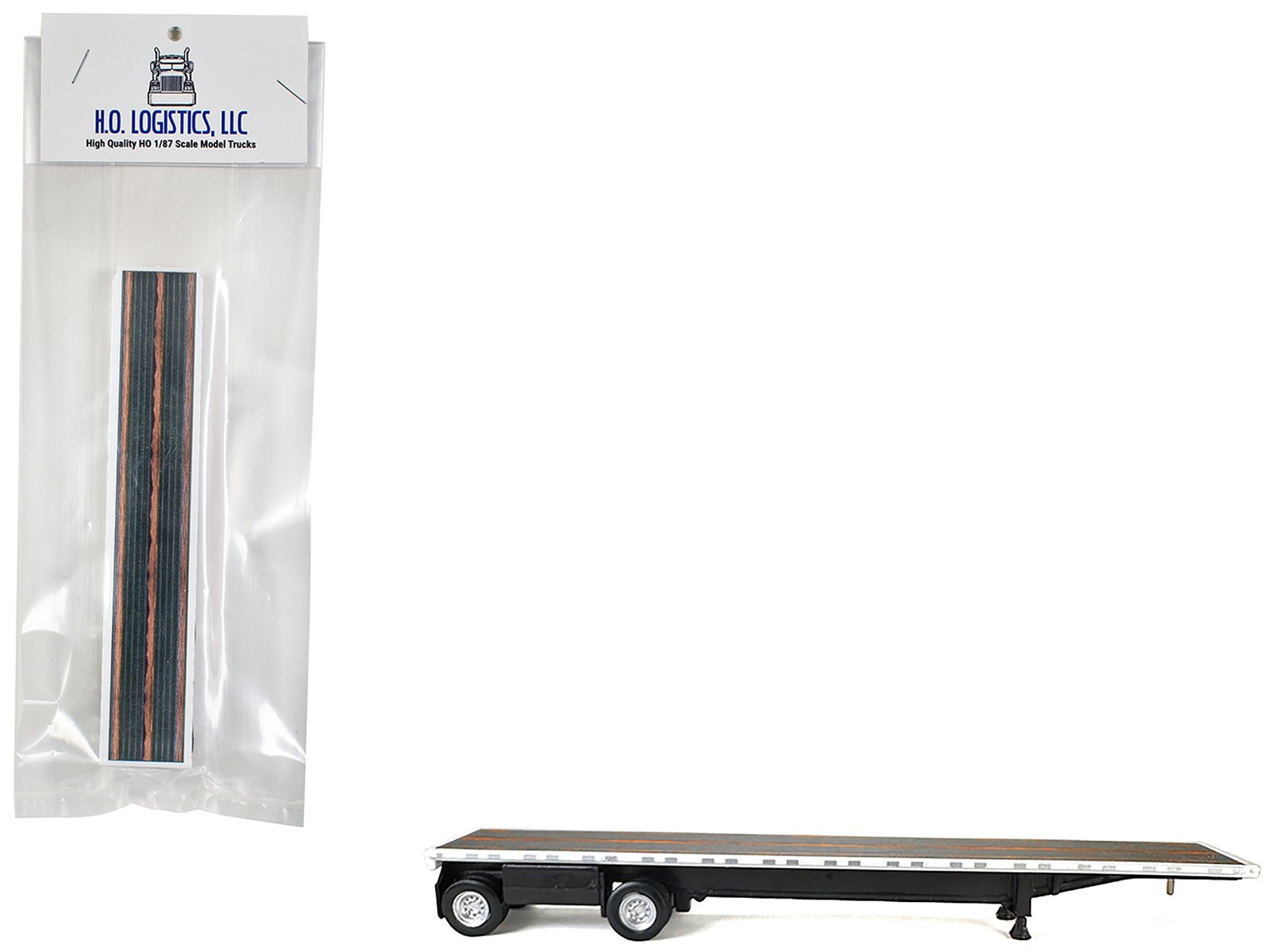 high boy spread axle flatbed trailer white 1/87 (ho) plastic model car by ho logistics high boy spread axle flatbed trailer white 1/87 (ho) plastic model car by ho logistics