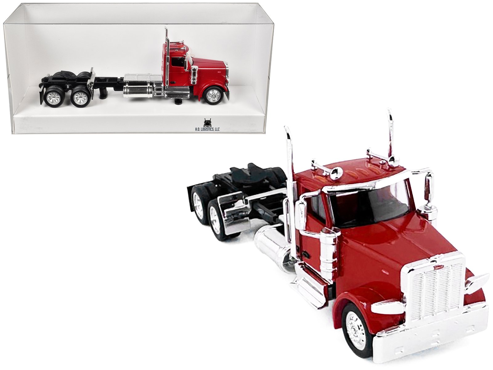 peterbilt 589 2 axel day cab red 1/87 (ho) plastic model car by ho logistics peterbilt 589 2 axel day cab red 1/87 (ho) plastic model car by ho logistics