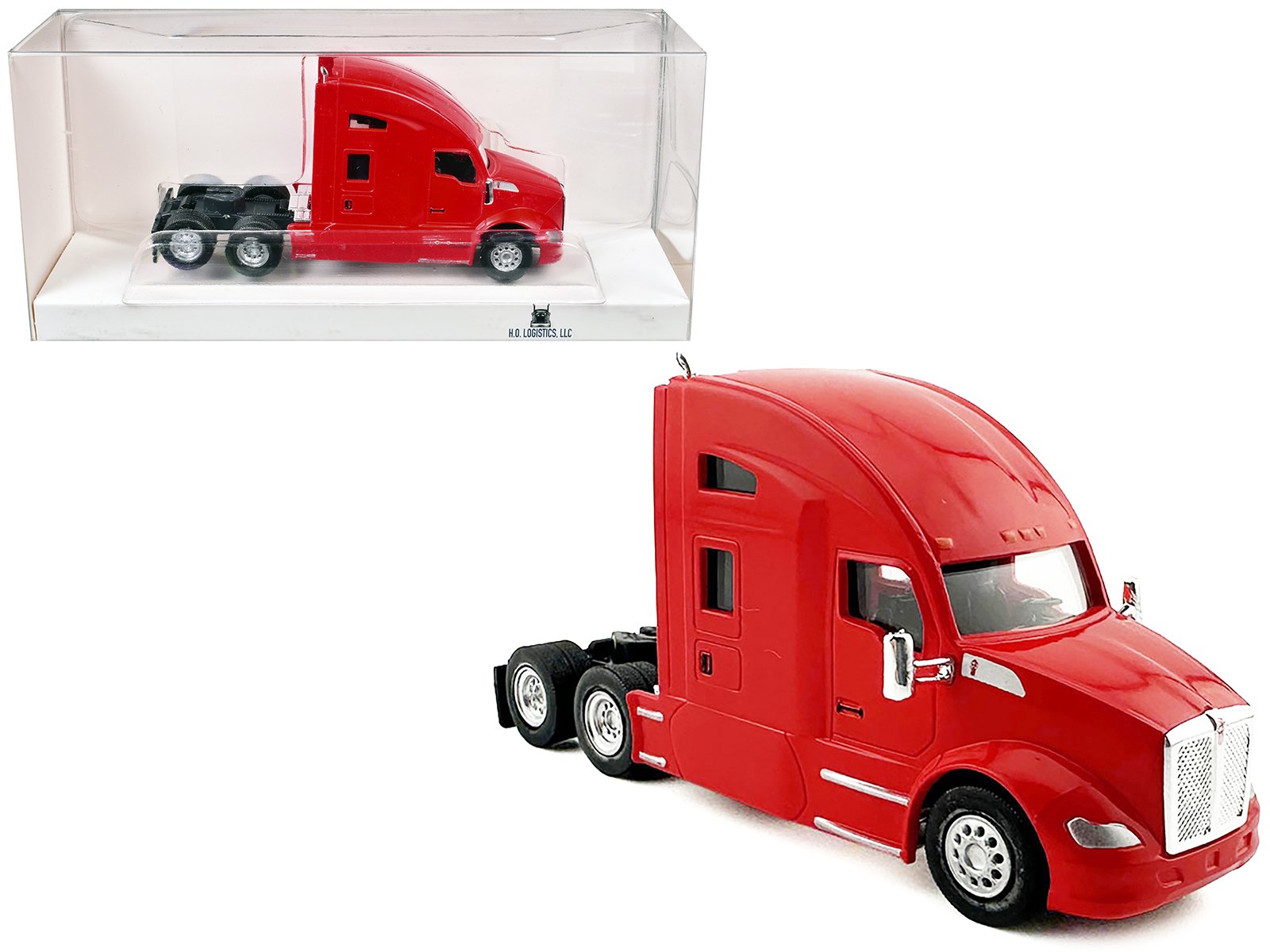 kenworth t680 sleeper cab red 1/87 (ho) plastic model car by ho logistics kenworth t680 sleeper cab red 1/87 (ho) plastic model car by ho logistics