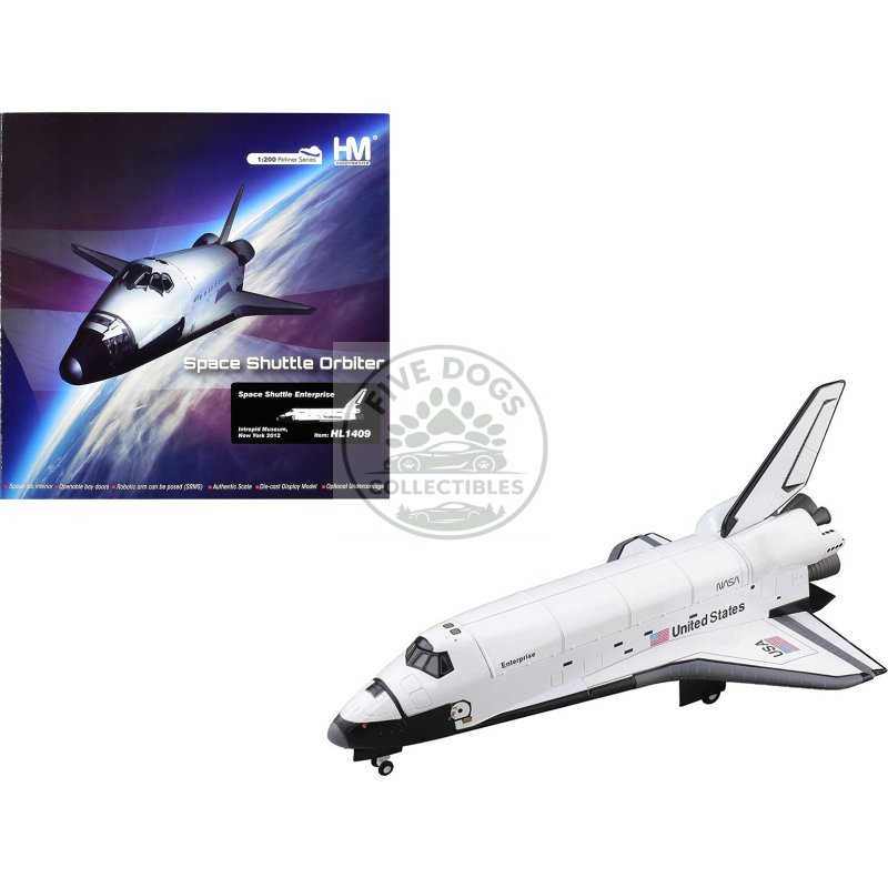 nasa space shuttle enterprise "intrepid museum new york" (2012) "airliner series" 1/200 diecast model by hobby master