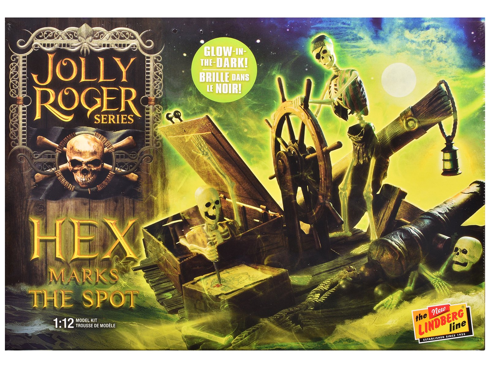 skill 2 model kit jolly roger series "hex marks the spot" diorama set 1/12 scale model by lindberg skill 2 model kit jolly roger series "hex marks the spot" diorama set 1/12 scale model by lindberg