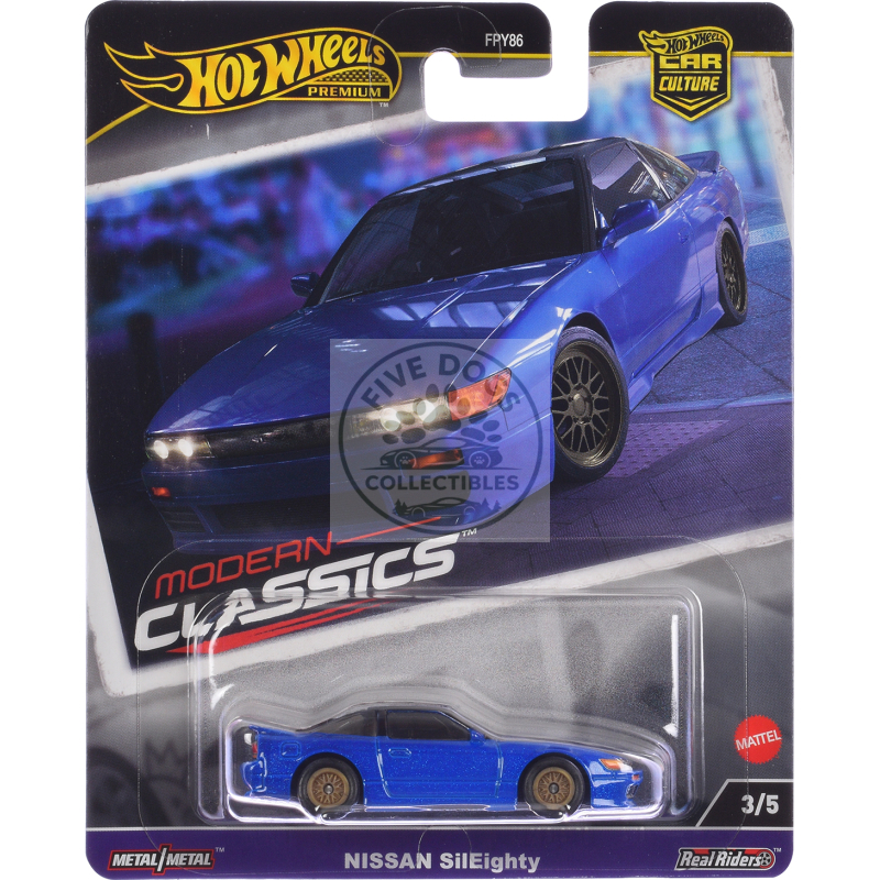 nissan sileighty blue metallic "modern classics" series diecast model car by hot wheels