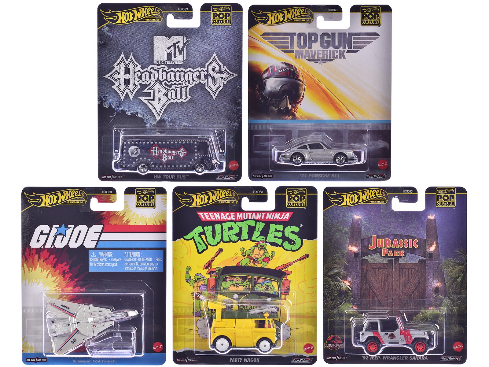 "pop culture 2025" 5 piece set k "premium series" diecast model cars by hot wheels "pop culture 2025" 5 piece set k "premium series" diecast model cars by hot wheels