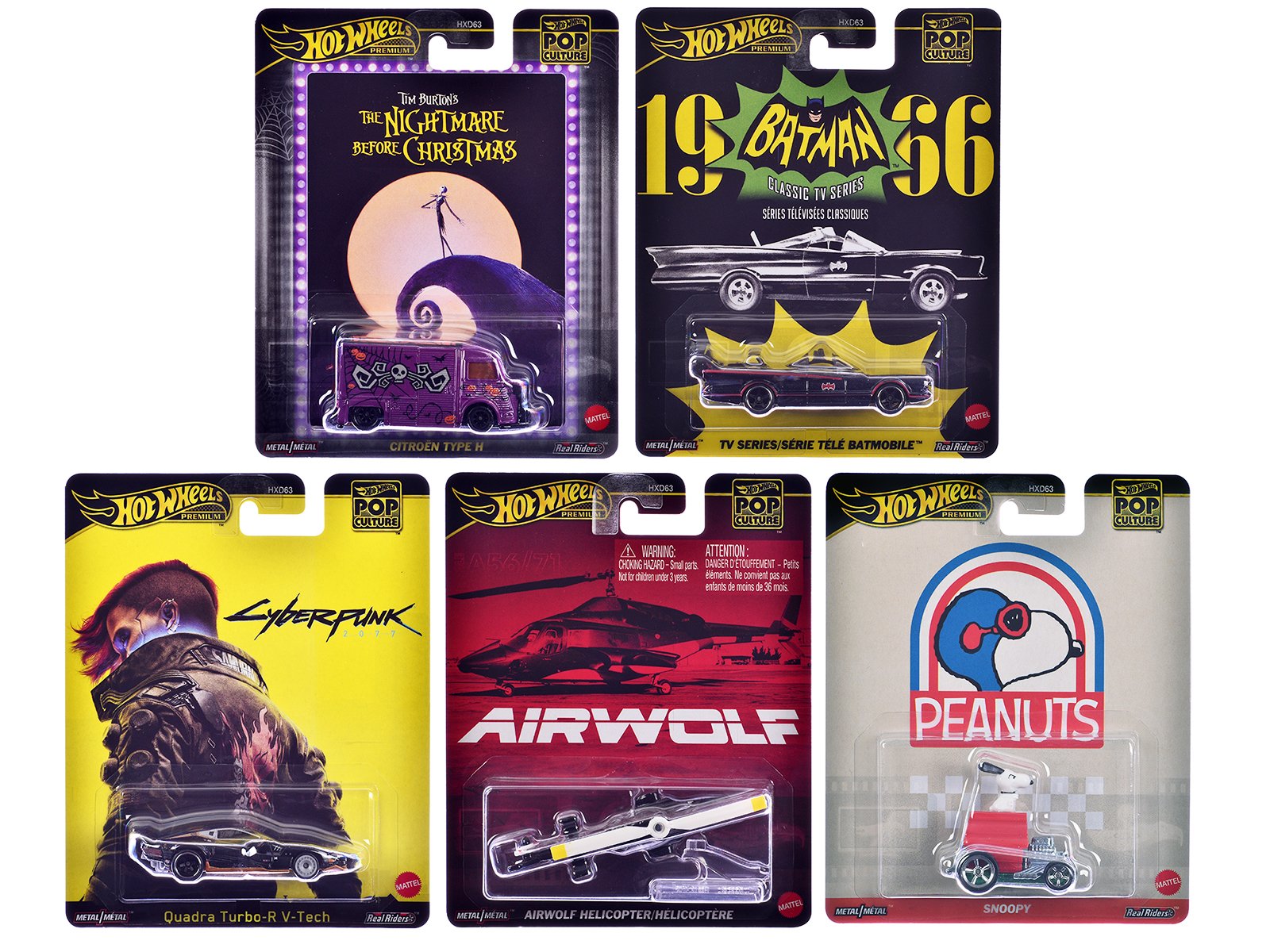 "pop culture 2025" 5 piece set m "premium series" diecast model cars by hot wheels "pop culture 2025" 5 piece set m "premium series" diecast model cars by hot wheels