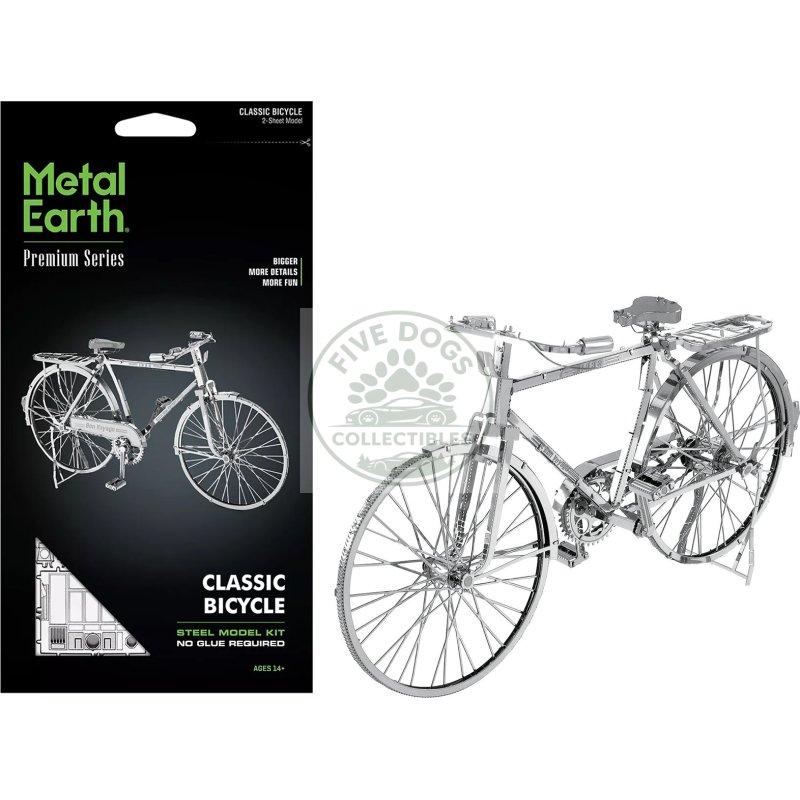 model kit classic bicycle "bon voyage" (challenging difficulty) steel model by metal earth