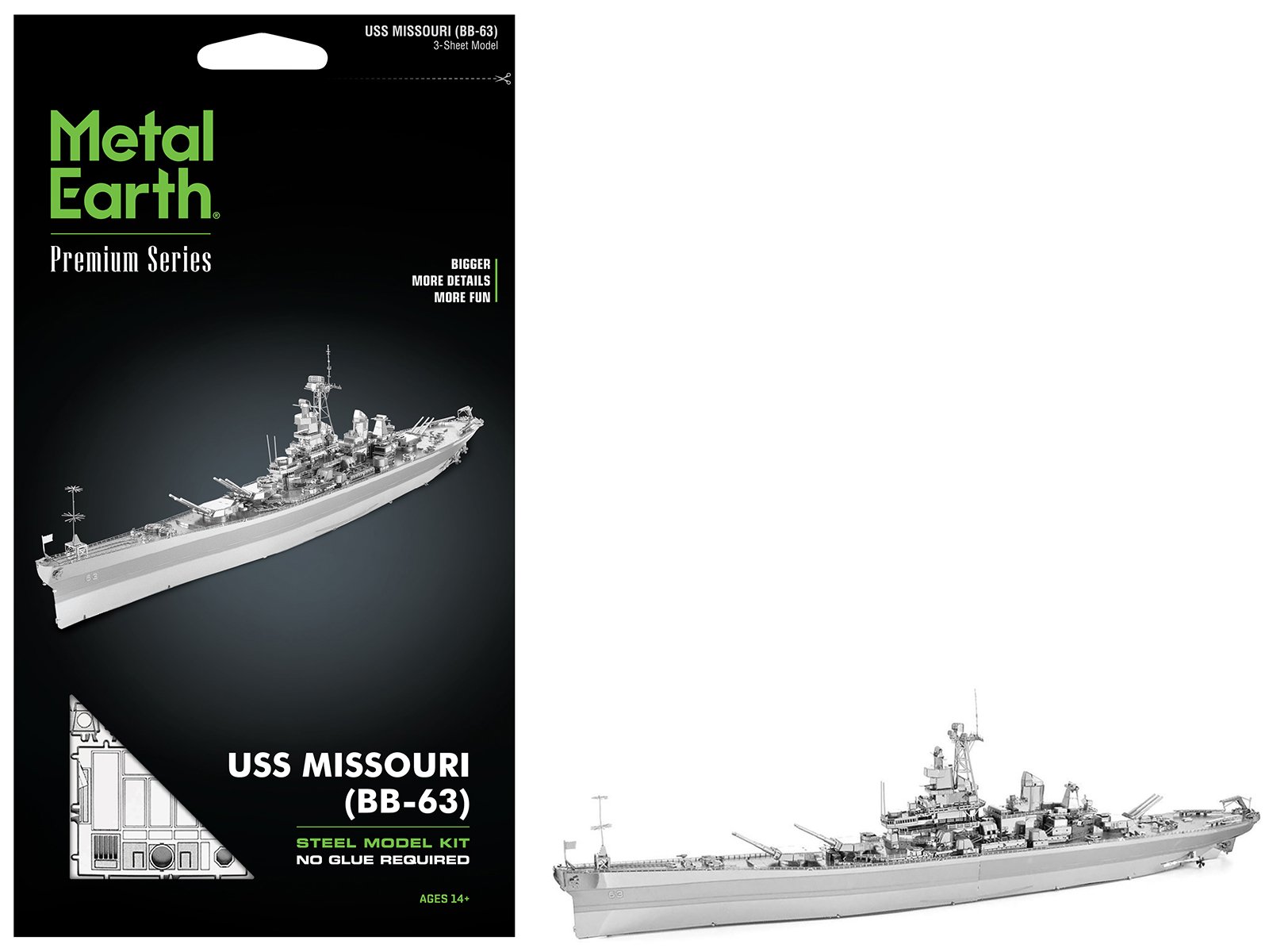 model kit uss missouri (bb 63) navy battleship (challenging difficulty) steel model by metal earth model kit uss missouri (bb 63) navy battleship (challenging difficulty) steel model by metal earth