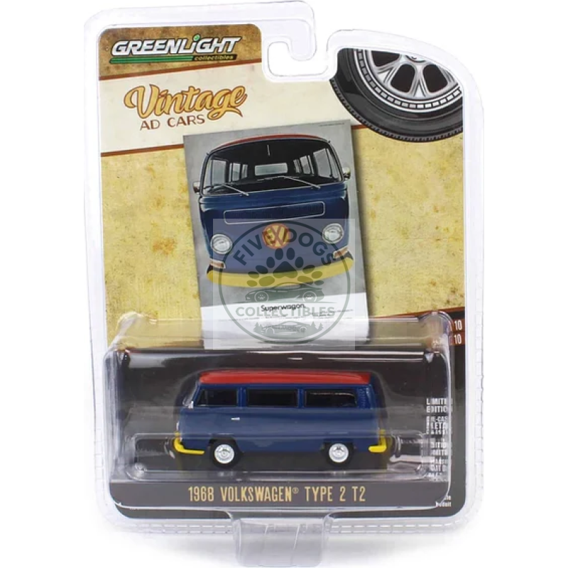 greenlight vintage ad cars 1968 volkswagen type 2 t2