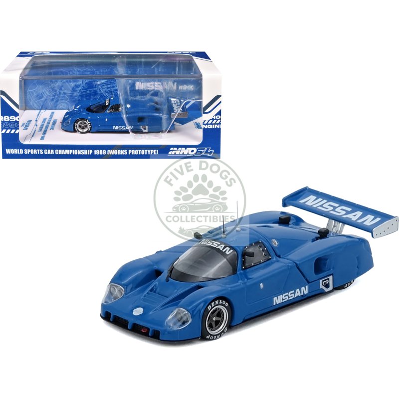 nissan r89c "works prototype" blue "world sports car championship" (1989) 1/64 diecast model car by inno models