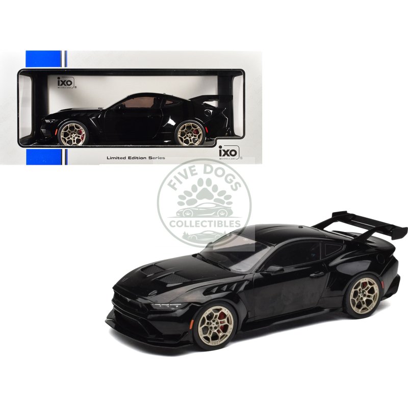 2025 ford mustang gtd black "limited edition" series 1/18 diecast model car by ixo models