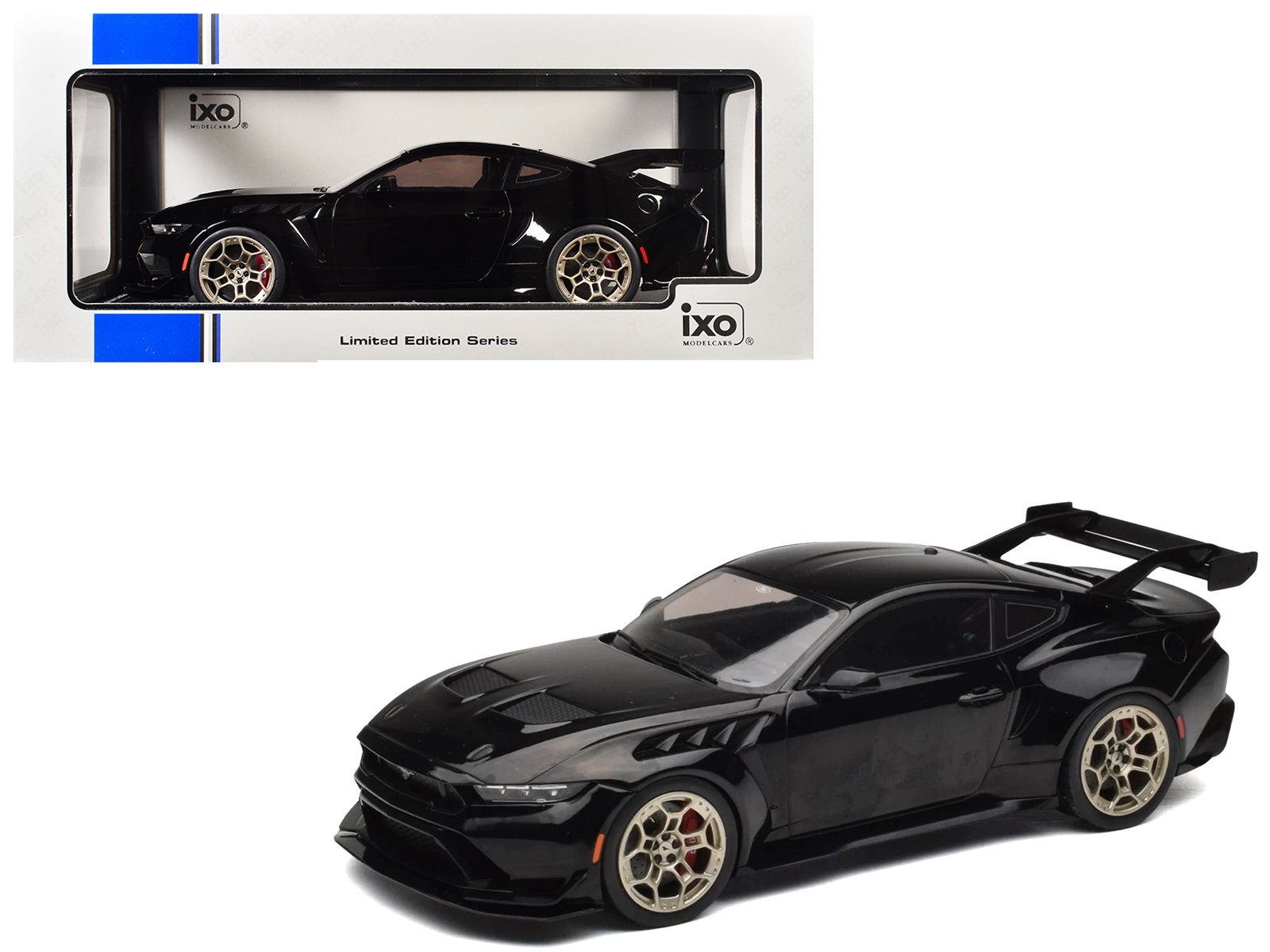 2025 ford mustang gtd black "limited edition" series 1/18 diecast model car by ixo models 2025 ford mustang gtd black "limited edition" series 1/18 diecast model car by ixo models