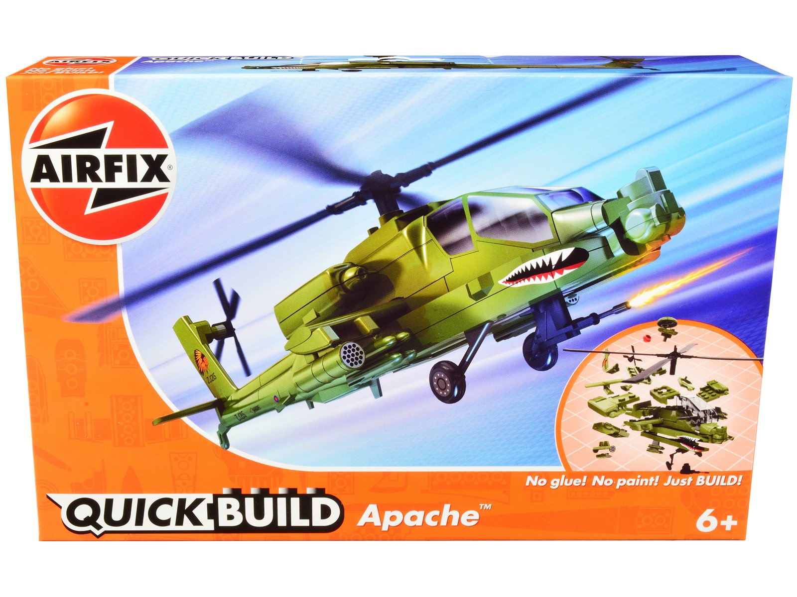 skill 1 model kit apache snap together painted plastic model helicopter kit by airfix quickbuild skill 1 model kit apache snap together painted plastic model helicopter kit by airfix quickbuild