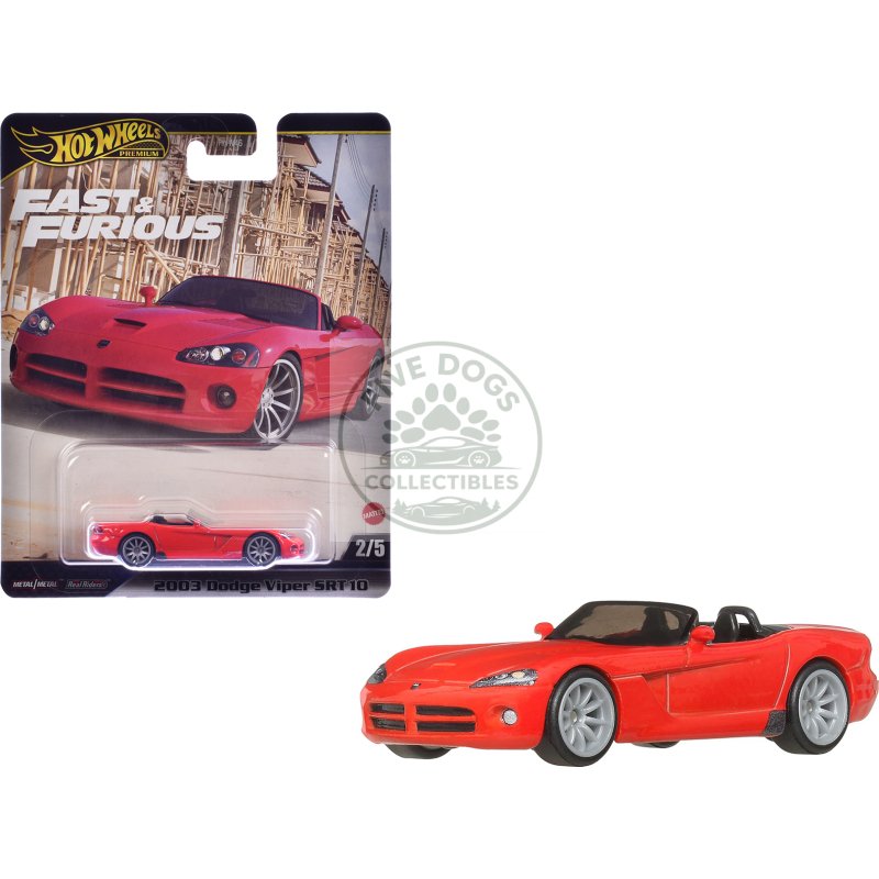 2003 dodge viper srt10 red "the fast and the furious: tokyo drift" (2006) movie "fast & furious" series diecast model car by hot wheels