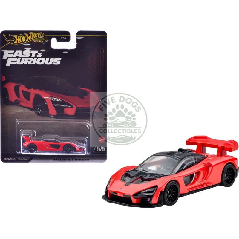 mclaren senna red "fast x" (2023) movie "fast & furious" series diecast model car by hot wheels