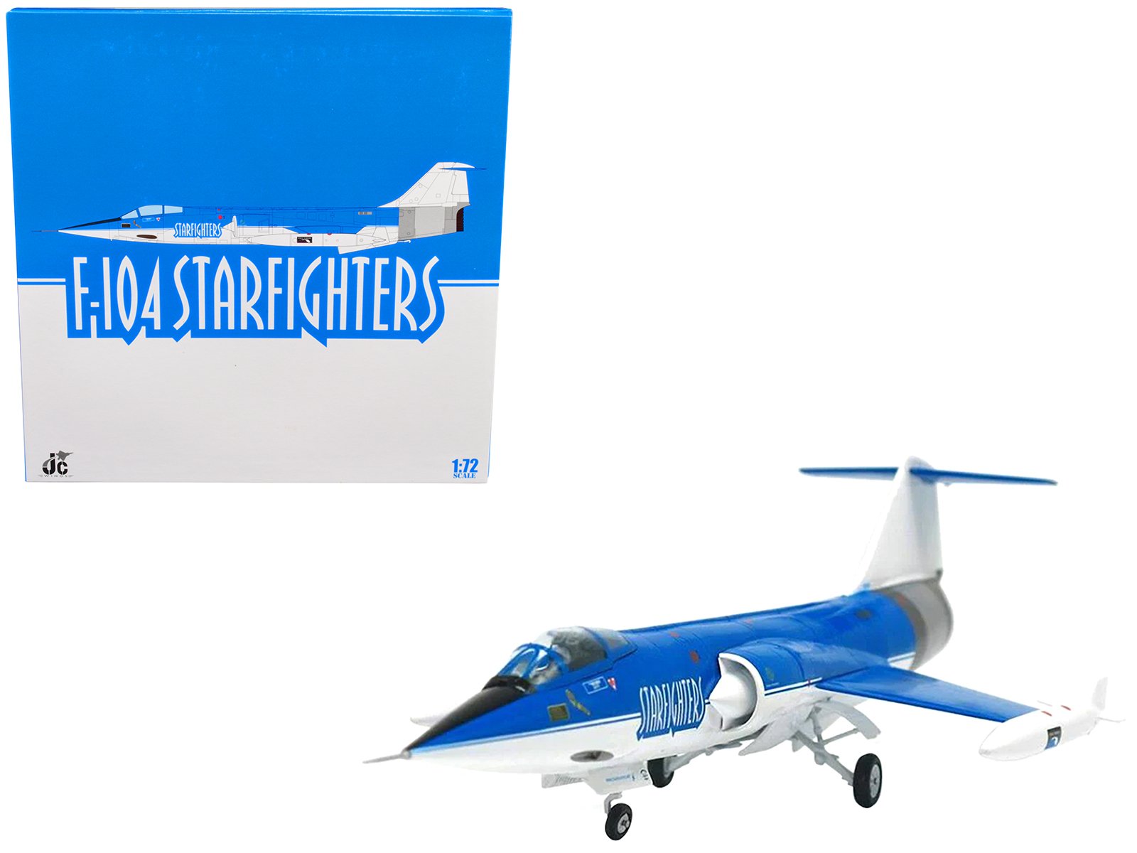 lockheed f 104s starfighter aircraft "starfighters aerospace aerobatics team" (2012) 1/72 diecast model by jc wings lockheed f 104s starfighter aircraft "starfighters aerospace aerobatics team" (2012) 1/72 diecast model by jc wings