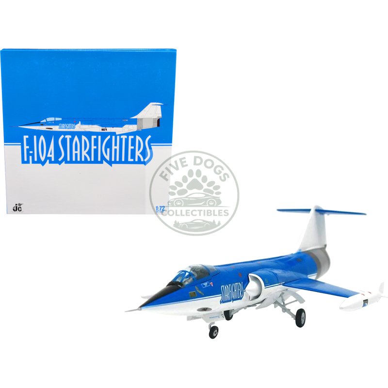 lockheed f 104s starfighter aircraft "starfighters aerospace aerobatics team" (2012) 1/72 diecast model by jc wings