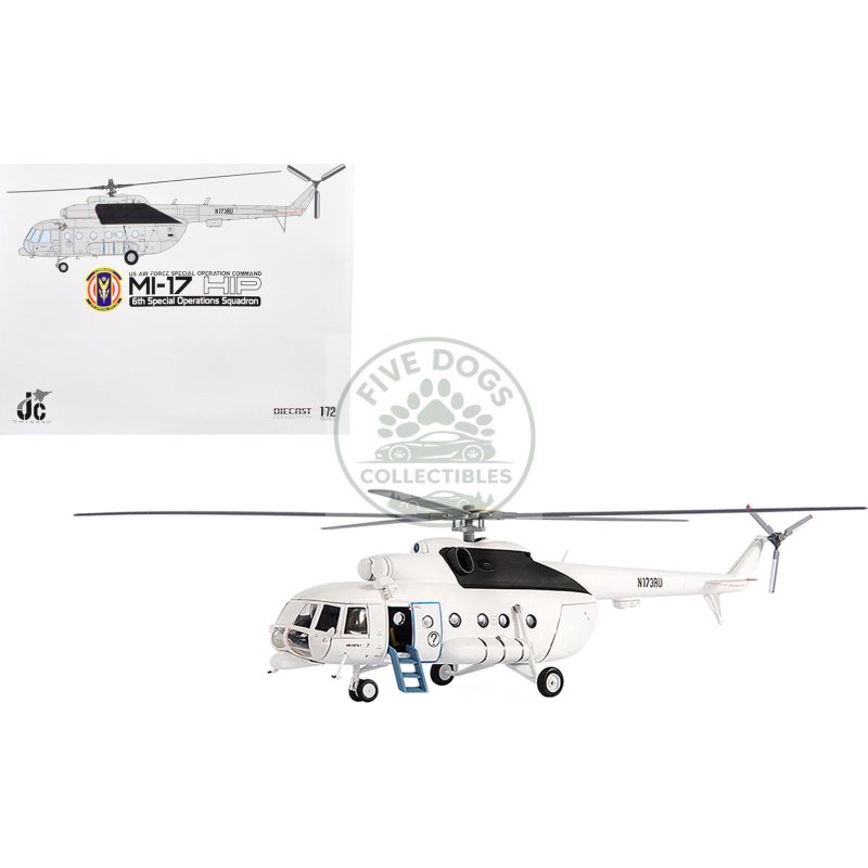 mil mi 17 hip helicopter "us air force special operation command (afsoc) 6th special operations squadron" (2012) 1/72 diecast model by jc wings