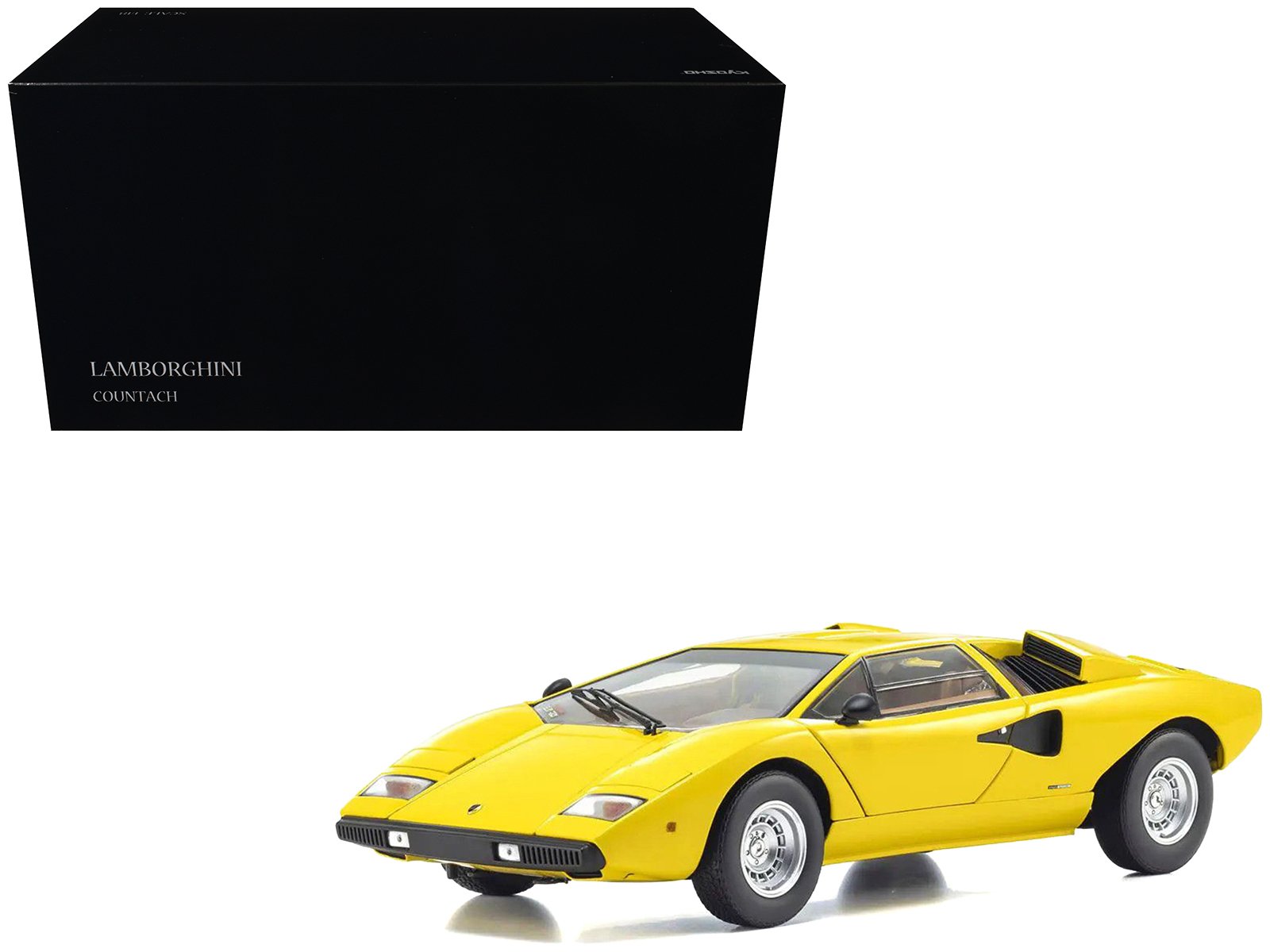 lamborghini countach lp 400 yellow 1/18 diecast model car by kyosho lamborghini countach lp 400 yellow 1/18 diecast model car by kyosho