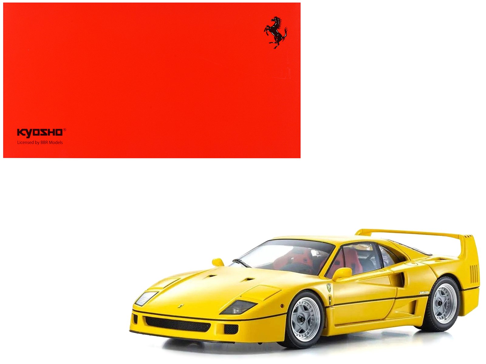 ferrari f40 yellow 1/18 diecast model car by kyosho ferrari f40 yellow 1/18 diecast model car by kyosho