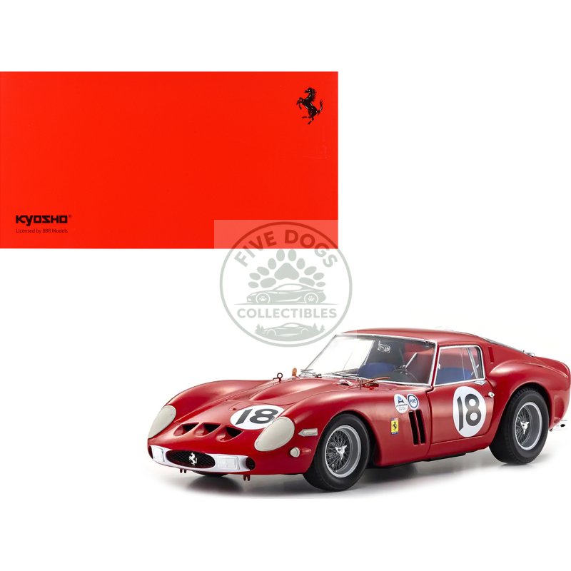 ferrari 250 gto #18 pedro rodriguez winner "daytona 3 hours" (1963) 1/18 diecast model car by kyosho