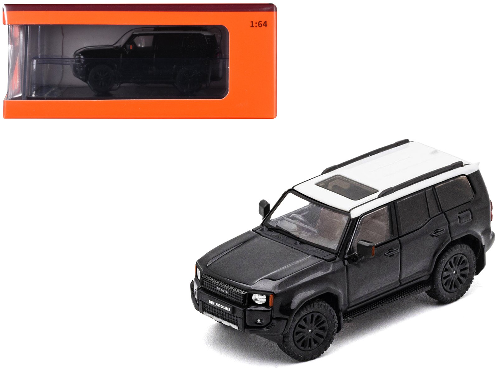 toyota land cruiser prado 250 black with white top 1/64 diecast model car by gcd toyota land cruiser prado 250 black with white top 1/64 diecast model car by gcd