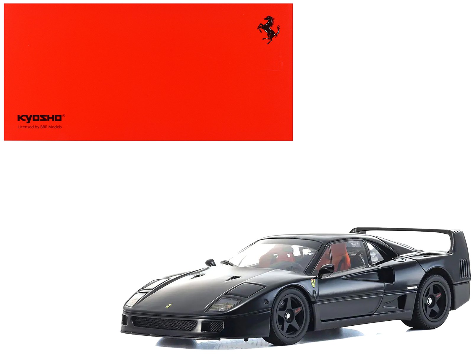 ferrari f40 black 1/18 diecast model car by kyosho ferrari f40 black 1/18 diecast model car by kyosho