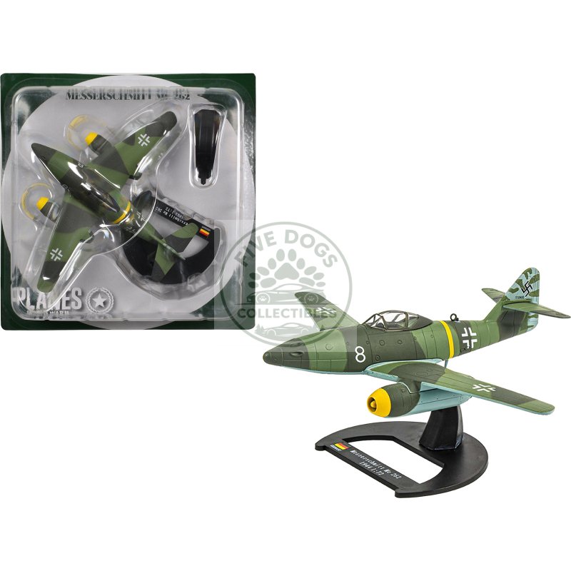 messerschmitt me 262 fighter aircraft "white 8 258 aerial victory ace walter nowotny kommando nowotny germany" (1944) german luftwaffe 1/72 diecast model airplane by luppa