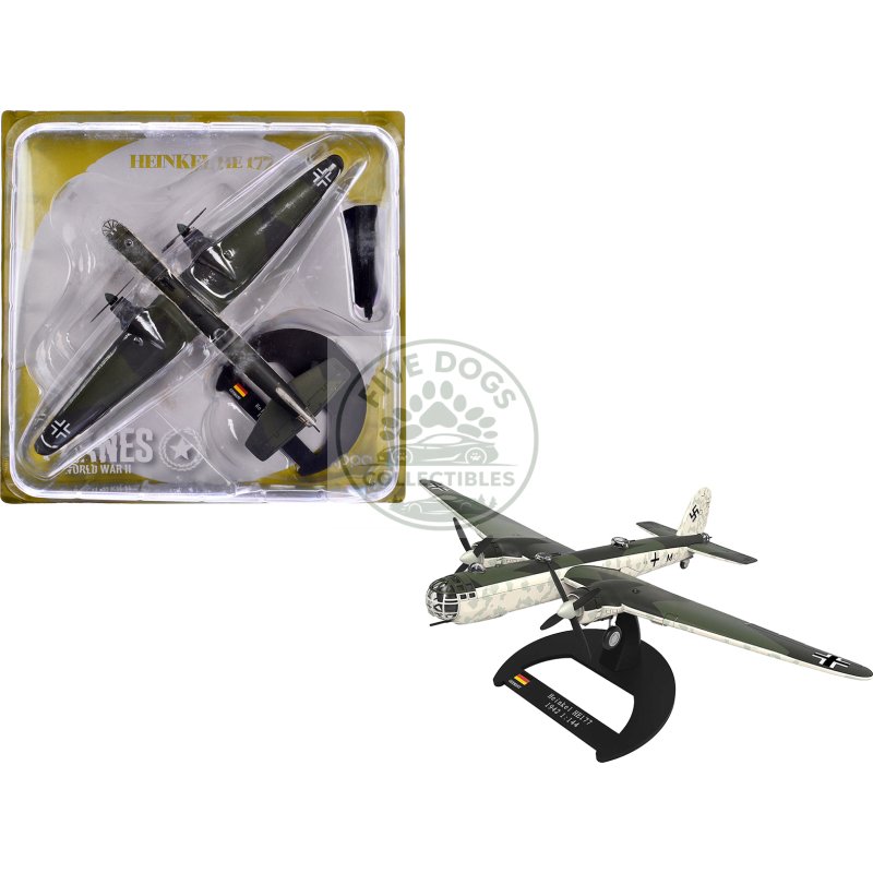 heinkel he 177 bomber aircraft "ii./kg 40 bordeaux france" (1942) german luftwaffe 1/144 diecast model airplane by luppa