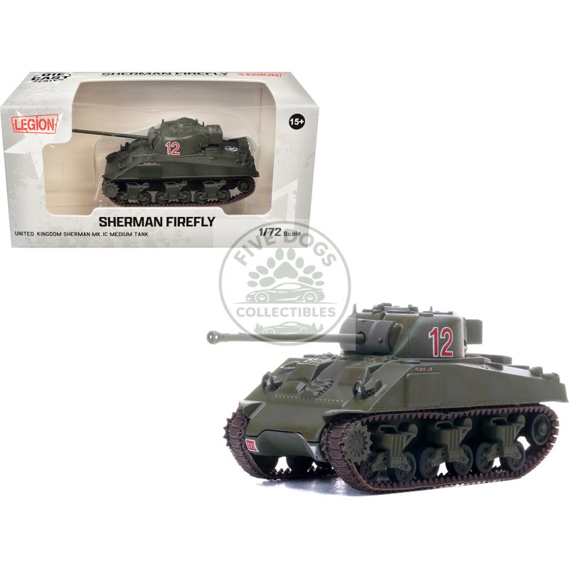 sherman firefly mk.vc medium tank "velikye luki a squadron 1st northamptonshire yeomanry 33rd armoured brigade normandy" (1944) british army 1/72 diecast model by legion