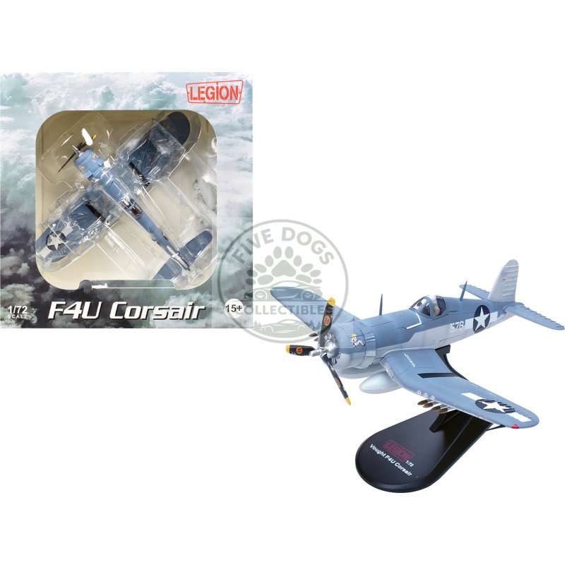 vought f4u 1a corsair fighter aircraft "marines dream capt. edwin olander vmf 214 black sheep vella lavella solomon islands" (1943) united states marine corps 1/72 diecast model by legion